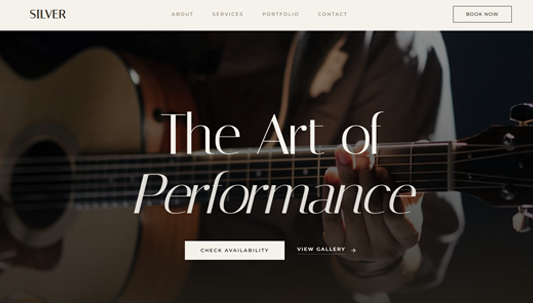 SILVER - Premium Artist Theme 02 Preview