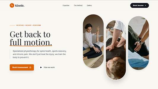 Kinetic Physio - Medical Professional Theme 03 Preview